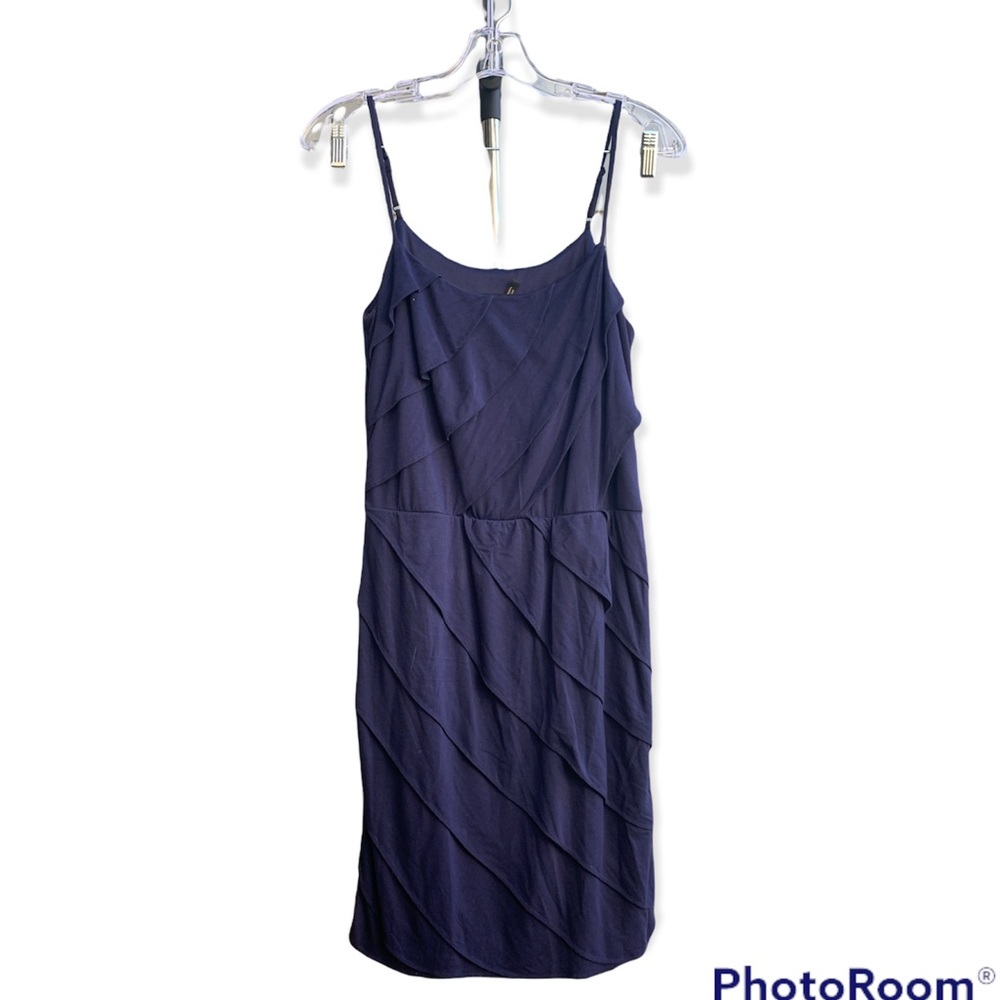 LAUNDRY NAVY BLUE MINI DRESS